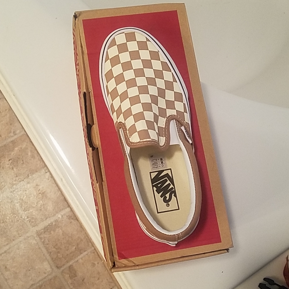 New checkerboard vans